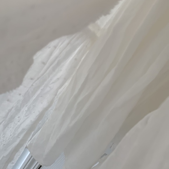 Talulah white eyelet tiered ruffle dress Swiss dots sz S party summer Olivaceous - Picture 10 of 16